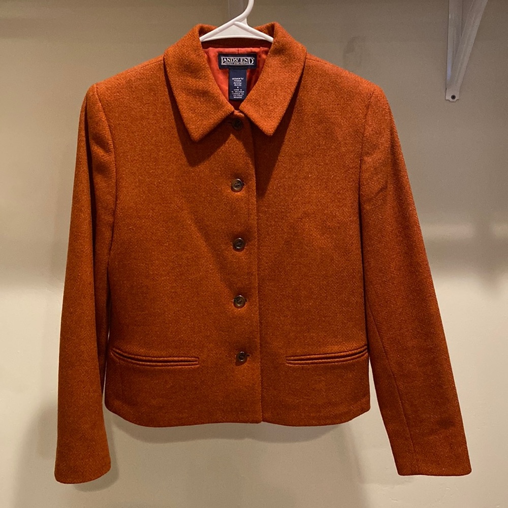 Lands End wool Chanel jacket
